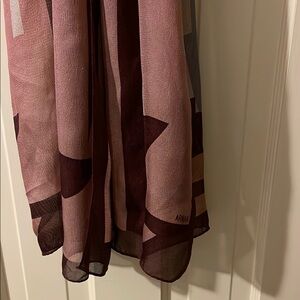 Armani Pink and Brown Scarf